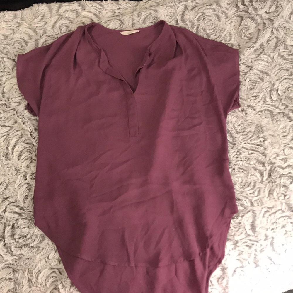 Purple shirt sleeve top